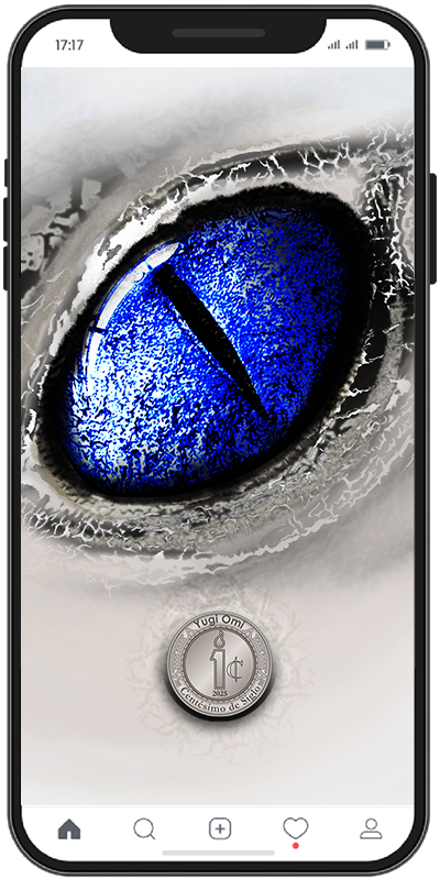 Descarga un wallpaper 3d con el ojo del blue eyes white dragon